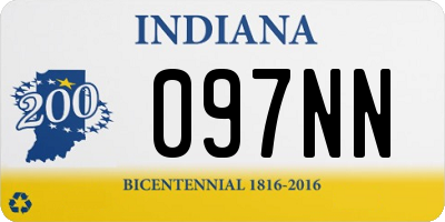 IN license plate 097NN