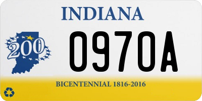 IN license plate 097OA