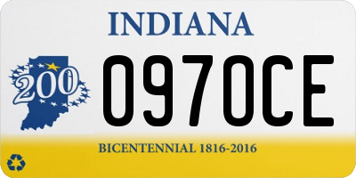 IN license plate 097OCE