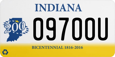 IN license plate 097OOU