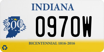 IN license plate 097OW