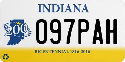 IN license plate 097PAH