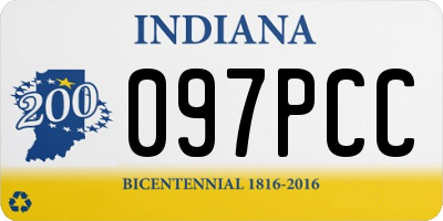 IN license plate 097PCC