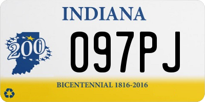 IN license plate 097PJ