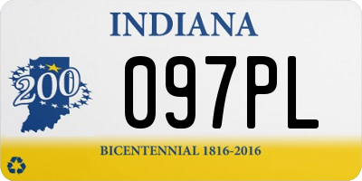 IN license plate 097PL