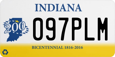 IN license plate 097PLM