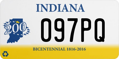 IN license plate 097PQ