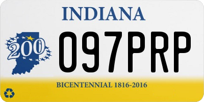 IN license plate 097PRP