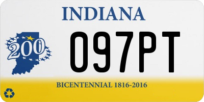 IN license plate 097PT