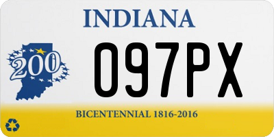 IN license plate 097PX