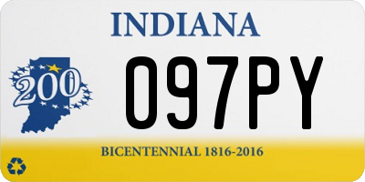 IN license plate 097PY