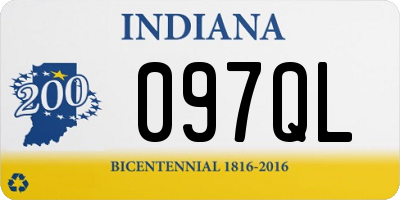 IN license plate 097QL