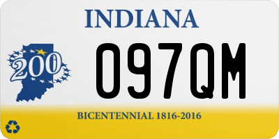 IN license plate 097QM