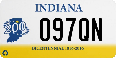 IN license plate 097QN