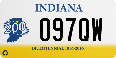 IN license plate 097QW