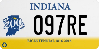 IN license plate 097RE