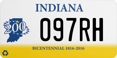 IN license plate 097RH