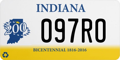 IN license plate 097RO