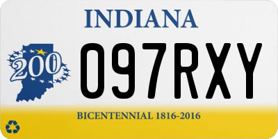 IN license plate 097RXY