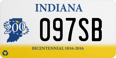 IN license plate 097SB