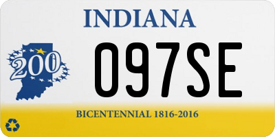 IN license plate 097SE