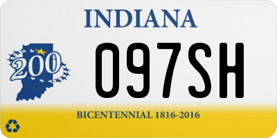 IN license plate 097SH