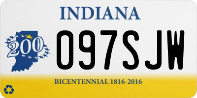 IN license plate 097SJW