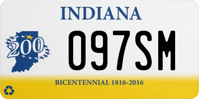 IN license plate 097SM