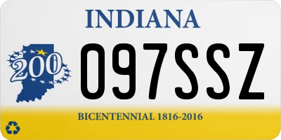 IN license plate 097SSZ