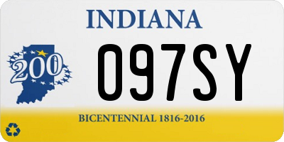 IN license plate 097SY