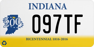 IN license plate 097TF