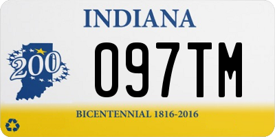 IN license plate 097TM