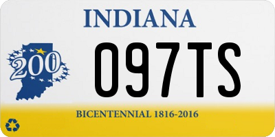 IN license plate 097TS