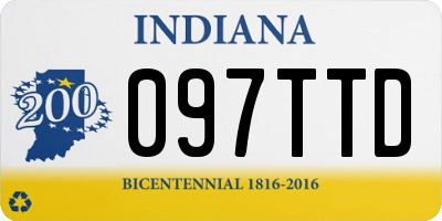 IN license plate 097TTD