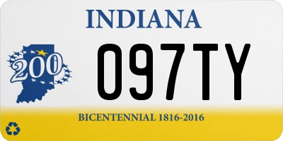 IN license plate 097TY