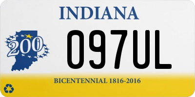 IN license plate 097UL