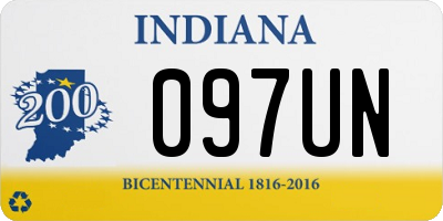 IN license plate 097UN