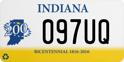 IN license plate 097UQ