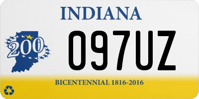 IN license plate 097UZ