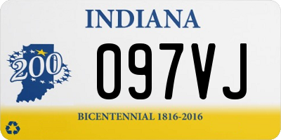 IN license plate 097VJ