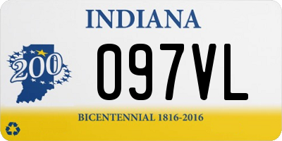 IN license plate 097VL