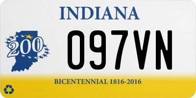 IN license plate 097VN