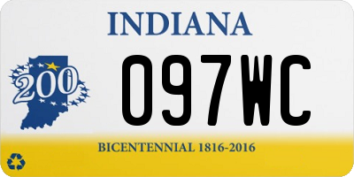 IN license plate 097WC