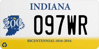 IN license plate 097WR