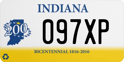 IN license plate 097XP