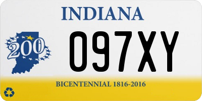 IN license plate 097XY