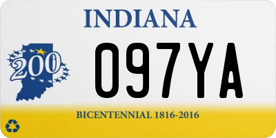 IN license plate 097YA
