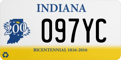 IN license plate 097YC