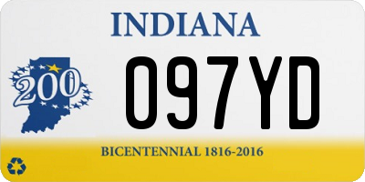 IN license plate 097YD