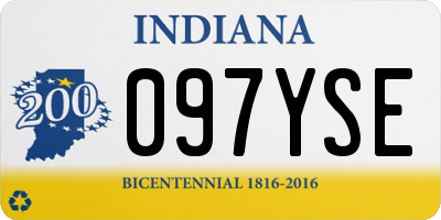 IN license plate 097YSE
